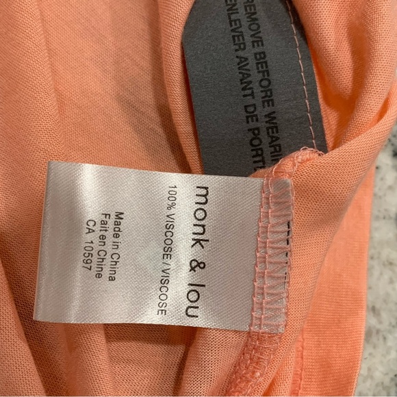 NWT- size S Monk & Lou peach tunic, - Picture 4 of 16